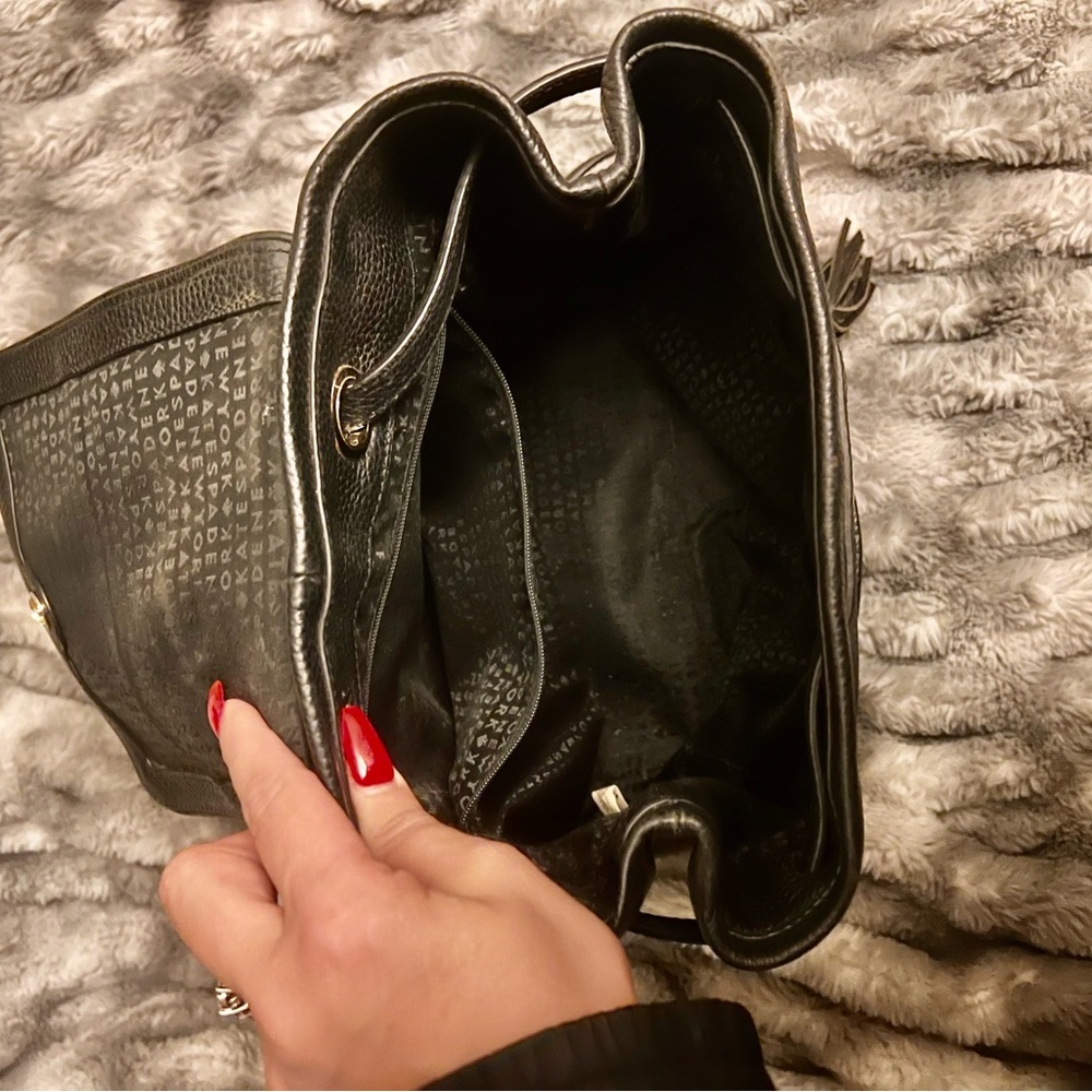 Kate Spade Black Leather Backpack - Picture 3 of 3